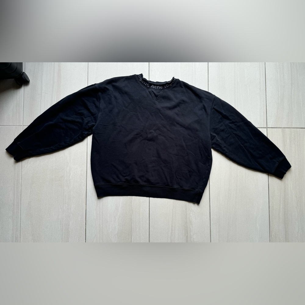 Acne Black Crewneck Sweater